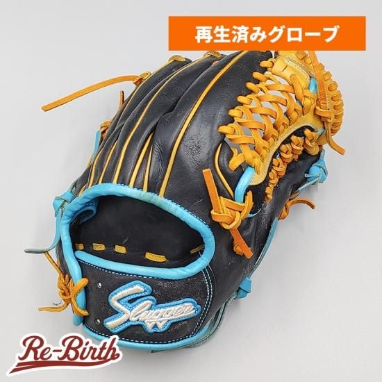 クリーニング済み 】 スラッガー 軟式グローブ / 内野手用 型付け済み 