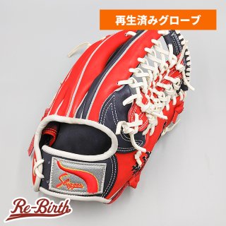 クリーニング済み 】 スラッガー 軟式グローブ / 外野手用 型付け済み 