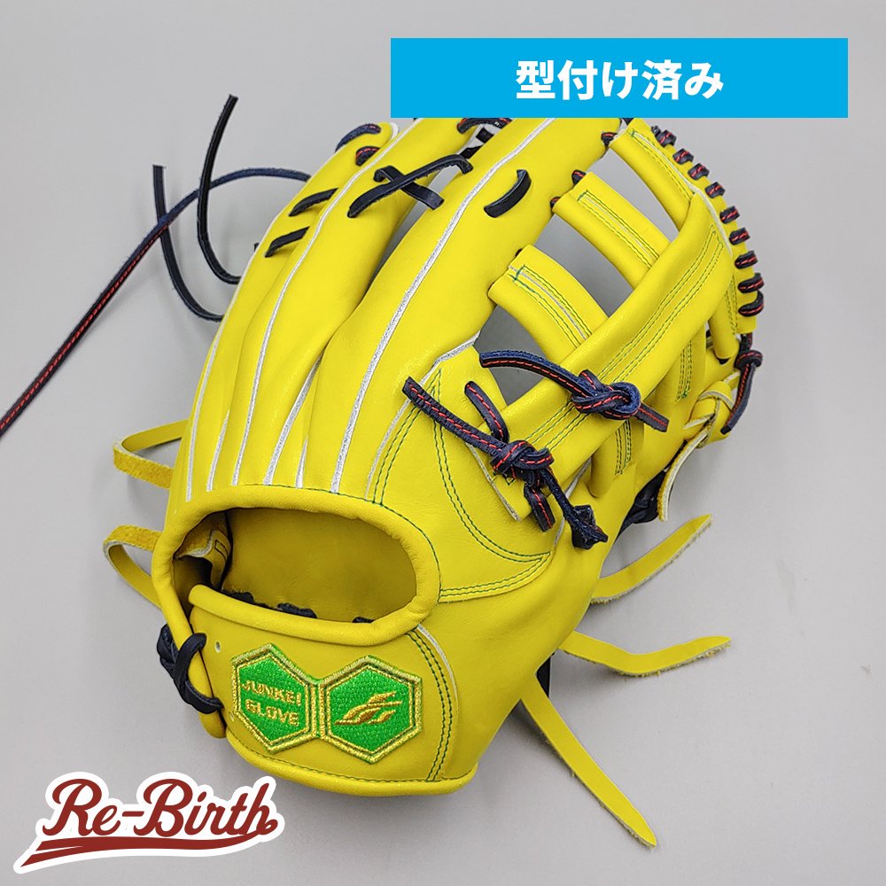 新古品 (高校野球対応)】 ジュンケイ 硬式グローブ / 外野手用 型付け済み (junkei グラブ) [NE950] -  野球グローブ専門の通販サイト Re-Birthオンライン