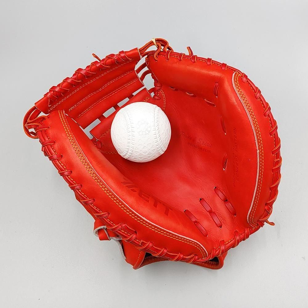 ZETT キャッチャーミット　軟式用 クリーニング済み 】 ゼット 軟式用 キャッチャーミット 型付け済み