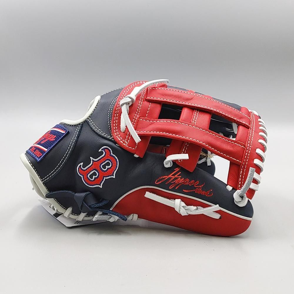 美品！ローリングス 軟式投手用グローブ　限定モデル ブラック　レッド 軟式 HOH® THE RAWLINGS [投手用] サイズ 11.75 | グラブ