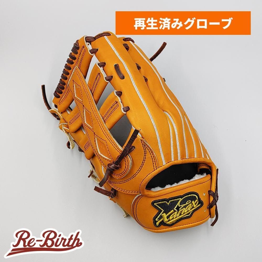 クリーニング済み (高校野球対応)】 ザナックス 硬式グローブ / 外野手