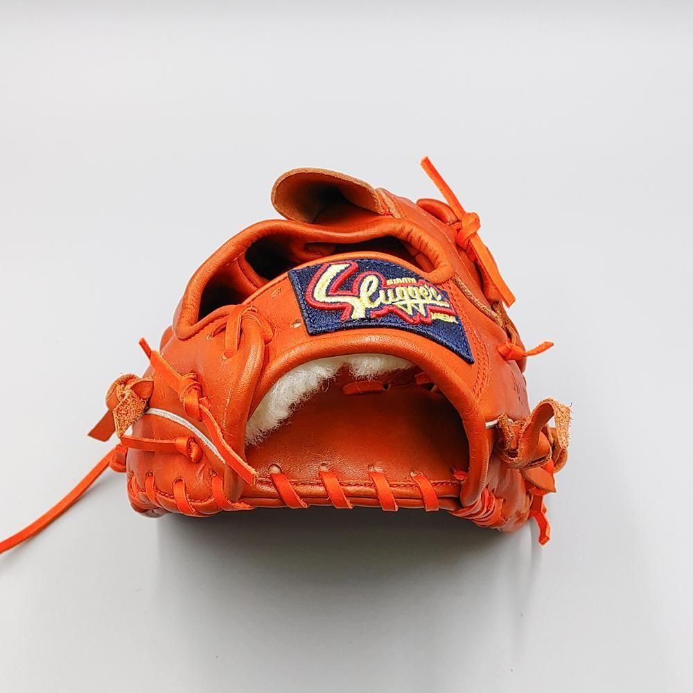 美品　Slugger AGD 硬式グローブ オレンジ 硬式対応アップグレード済 (高校野球対応)】 スラッガー 硬式