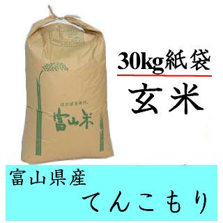 10月下旬頃発送　【玄米】富山県産てんこもり　30kg　令和6年富山県産　 - JAなのはなWEB直売ショップ