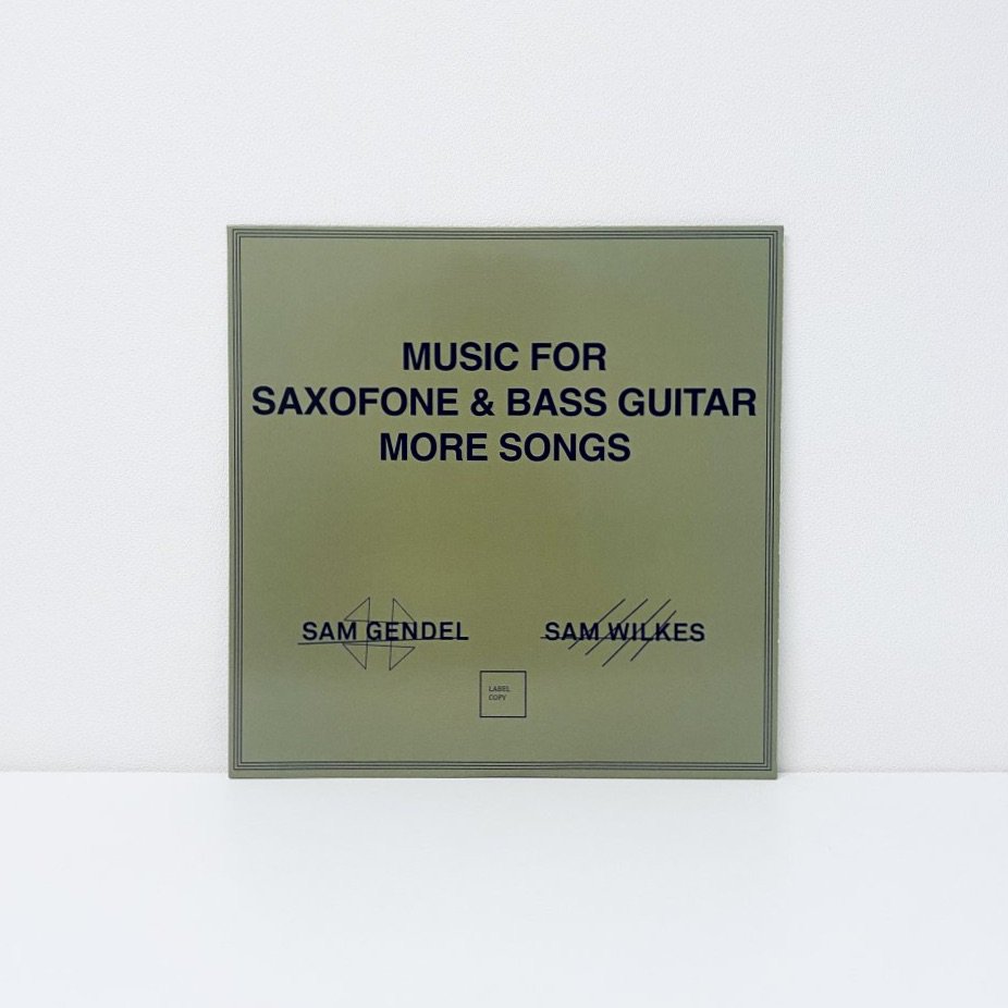 Music for Saxofone and Bass Guitar More Songs [vinyl]