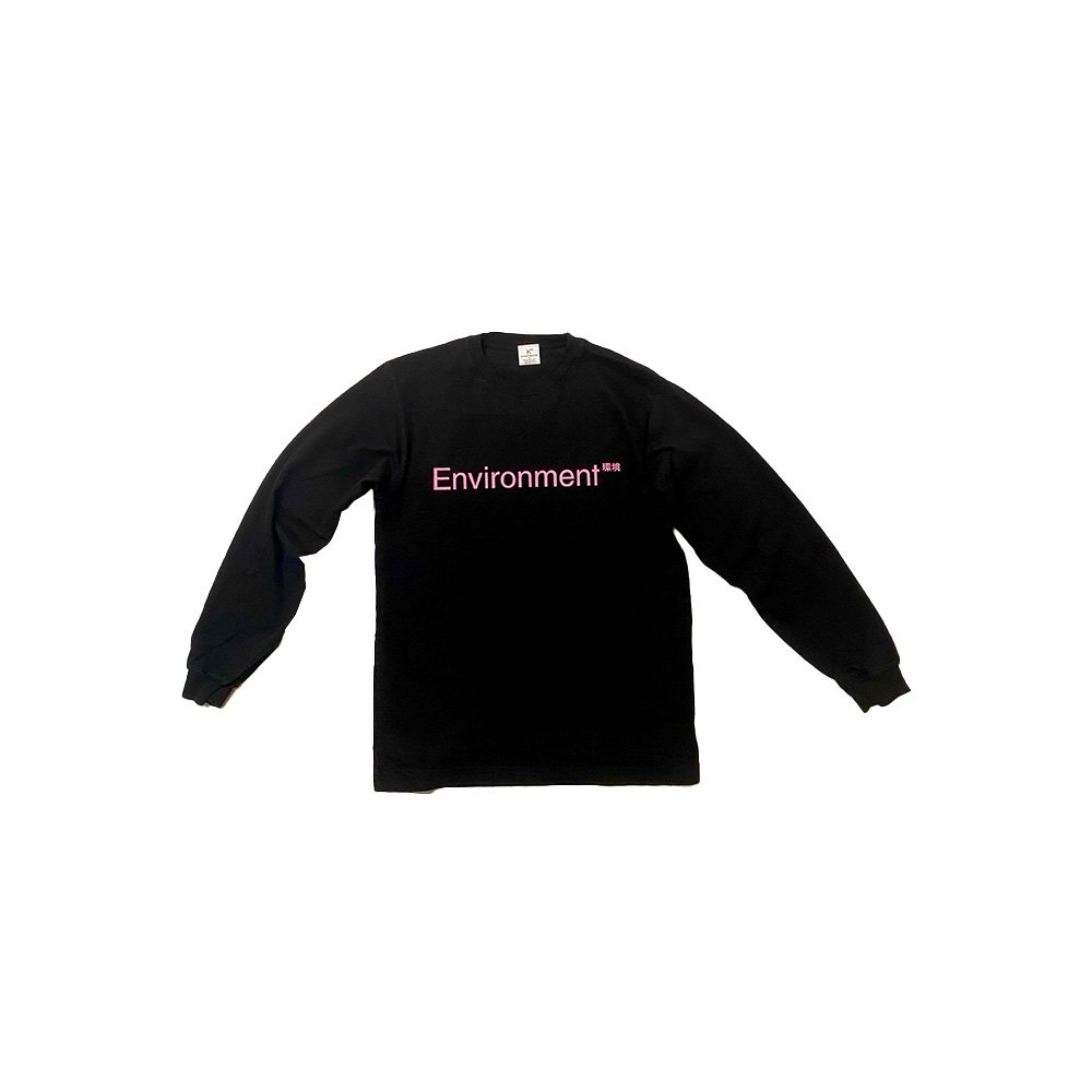 Enviroment Long Tee [Black + Pink]