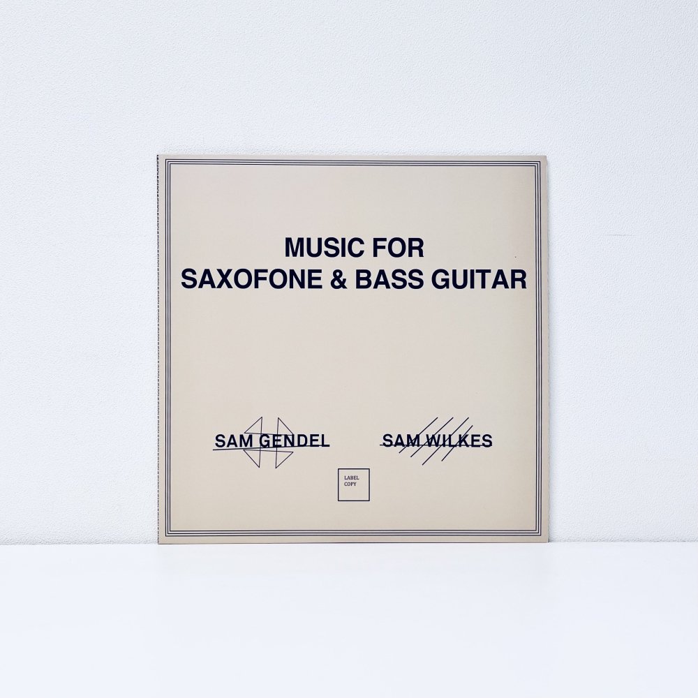 Music for Saxofone and Bass Guitar [vinyl]
