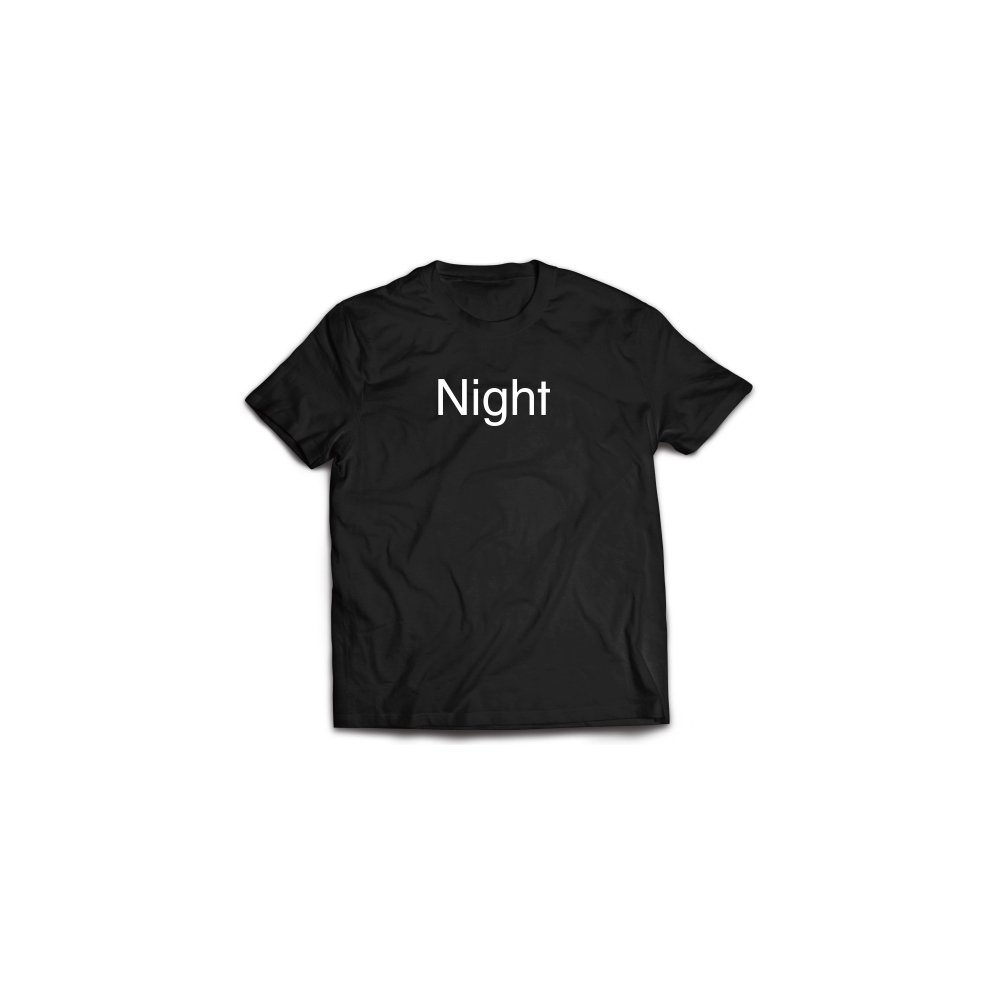 Night Tee (Black x White)[t-shirt]