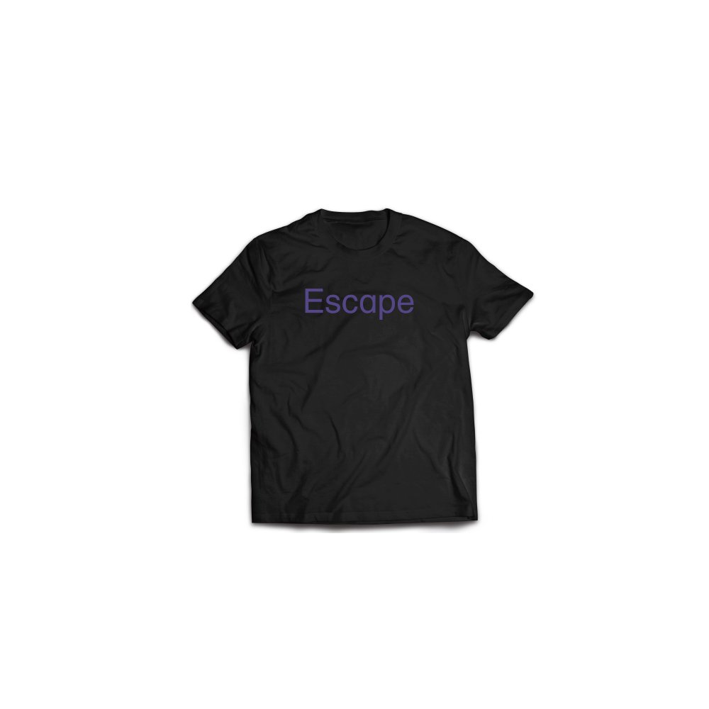 Escape Tee (Black x Purple)[t-shirt]