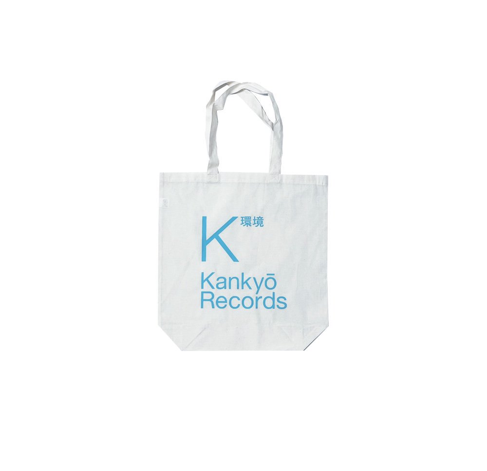 Kankyō Records Logo Tote natural & aqua blue