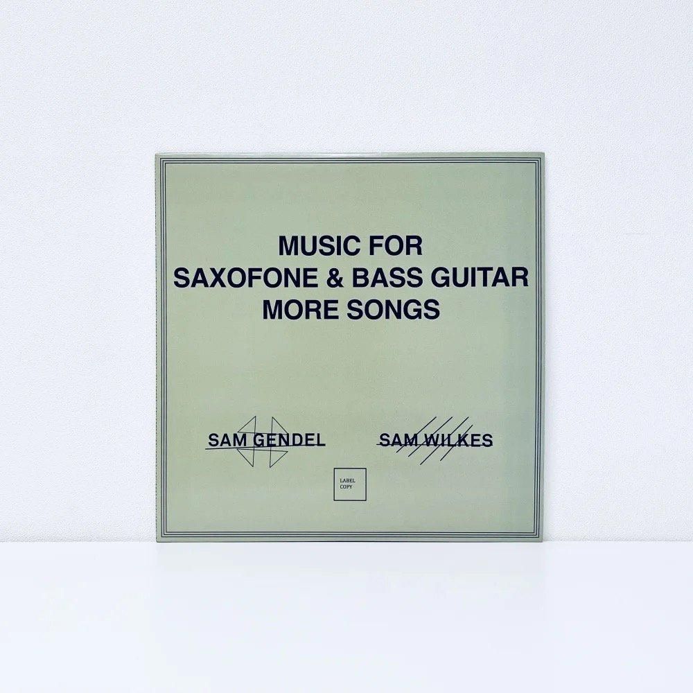 Music for Saxofone and Bass Guitar More Songs [Vinyl]