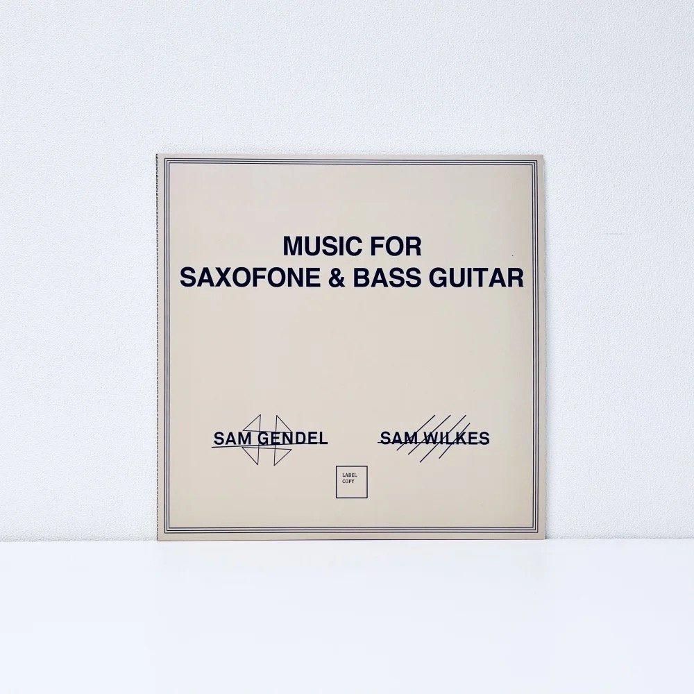 Music for Saxofone and Bass Guitar [vinyl]