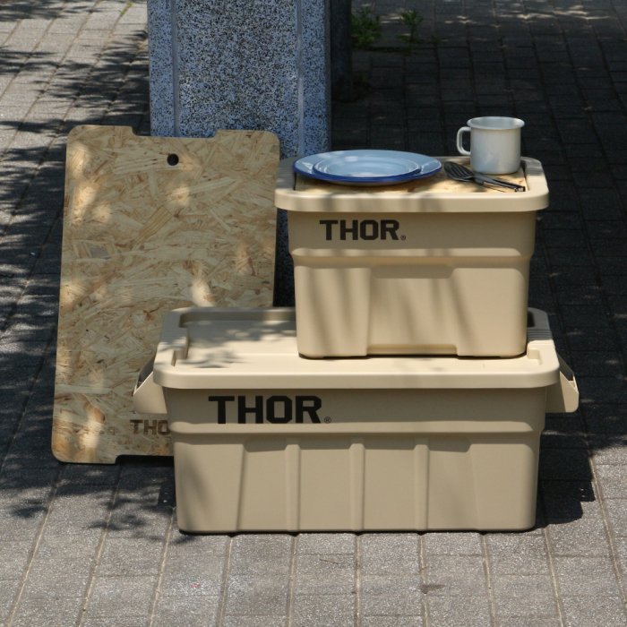 THOR LARGE TOTES WITH LID 53L コヨーテ-