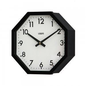Lowis Industry 륤ȥ꡼ / Octagon Clock "Black" 󥯥å