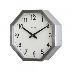 Lowis Industry 륤ȥ꡼ / Octagon Clock "Silver" 󥯥å