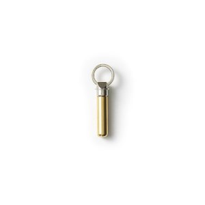 CANDY DESIGN & WORKS ǥǥ󥢥ɥ / Bullet Key Ring "Nicke-plated  polished brass" 