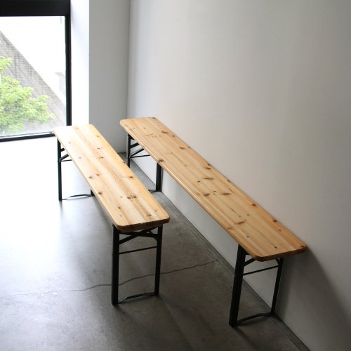 新品 木製ベンチ BEERBENCH ビアベンチ折り畳みベンチ 160cmサイズ 