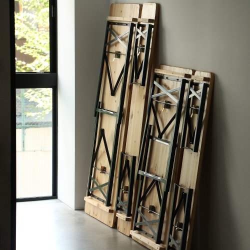 新品 木製ベンチ BEERBENCH ビアベンチ折り畳みベンチ 160cmサイズ