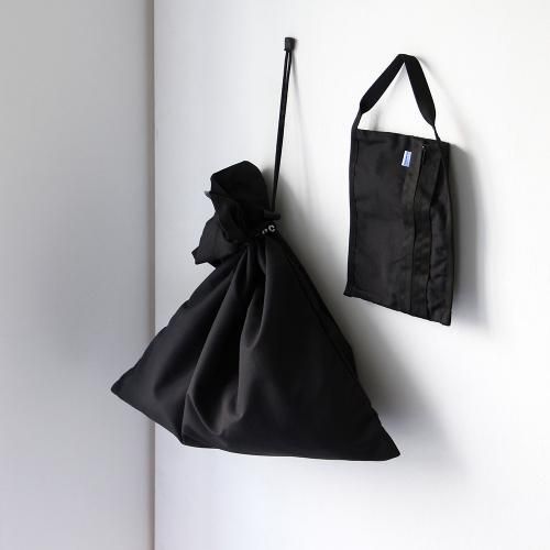 Black cotton drawstring online bag