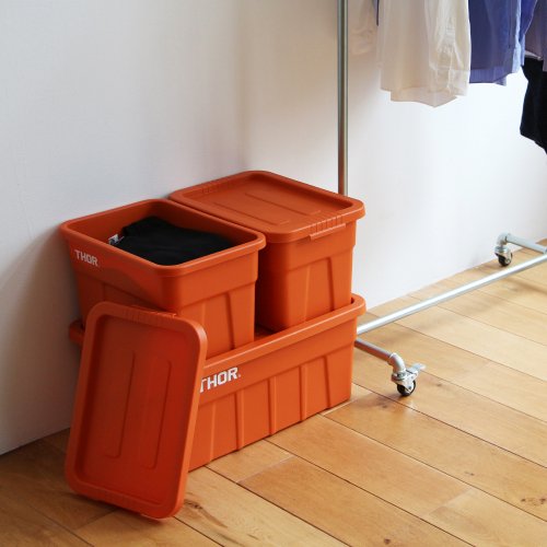 【新モデル】TRUST トラスト / 「Thor Large Totes With Lid DC 22L / Orange」 コンテナボックス -  AMERICAN LIFES GENERAL STORE