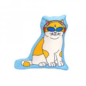 MIDORI KOMATSU ߥɥꥳޥ / The Enjoy C&D Club Cushion "Cat / Blue" åȥå