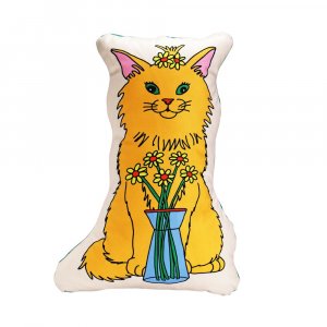 MIDORI KOMATSU ߥɥꥳޥ / The Enjoy C&D Club Cushion "Cat / Beige" åȥå