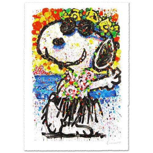【ゲリラセール!】 トム・エバハート 『Boom Shaka Laka Laka』 限定版リトグラフ 直筆サイン 本物証明書付属 ピーナッツ  スヌーピー Everhart Snoopy Peanuts