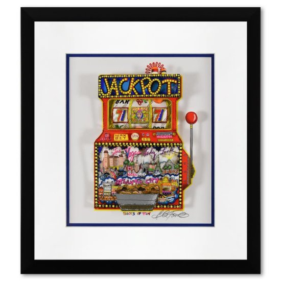 チャールズ・ファジーノ 『Slots of Fun』 シルクスクリーン 3Ｄアート DXエディション Charles Fazzino Silk  Screen