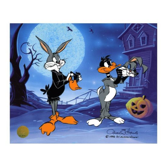 チャック・ジョーンズ 『Trick Or Treat』 セル画 本物証明書付き Chuck Jones Sericel