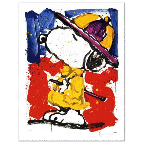 トム・エバハート 『Prada Puss』 限定版リトグラフ 直筆サイン 本物証明書付属 プラダパス ピーナッツ スヌーピー Everhart  Snoopy Peanuts