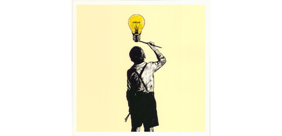 ドルク 『Idea Painter (Yellow)』 限定15 本物証明書付 シルクスクリーン DOLK