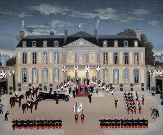 ミッシェル・ドラクロワ 『l'Empereur De Japan Au Palais』 限定200 本物証明書付 リトグラフ Michel  Delacroix