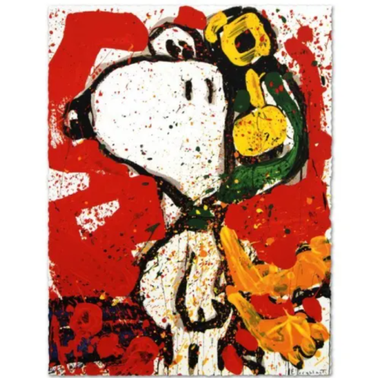 希少！SNOOPY(スヌーピー)大型絵画 トムエバハート - 美術品