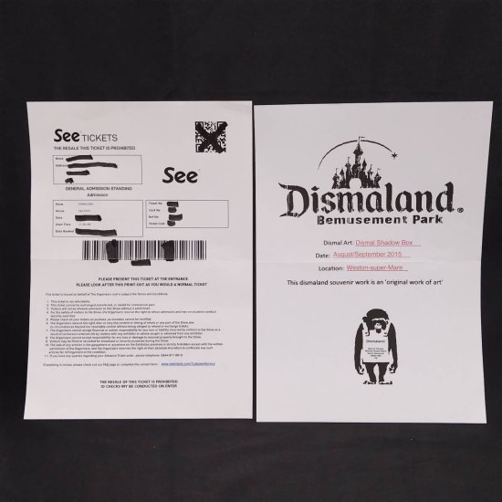 月末セール】【世界限定10個】バンクシー Dismaland 3D Shadow Box 風船と少女 ディズマランド Banksy Girl with  Balloon