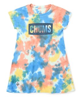 Kid's CHUMS Logo Dress  (Ocean-Dye)