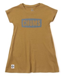 Kid's CHUMS Logo Dress   (Brown)