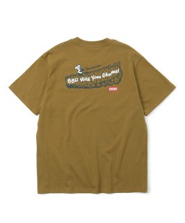 BBQ With Your CHUMS Pocket T-Shirt（Brown）
