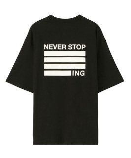 S/S NEVER STOP ING Tee (ブラック)