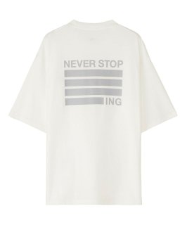 S/S NEVER STOP ING Tee (ホワイト)
