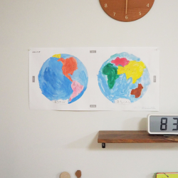 作って学べる　世界地図(こちらは制作キットセットです)の商品画像