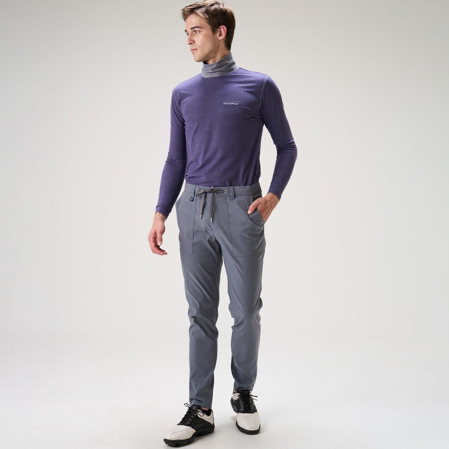 新品＊セントクリストファー フィットパンツ 撥水 ストレッチ グレー 42 撥水チノパンツ