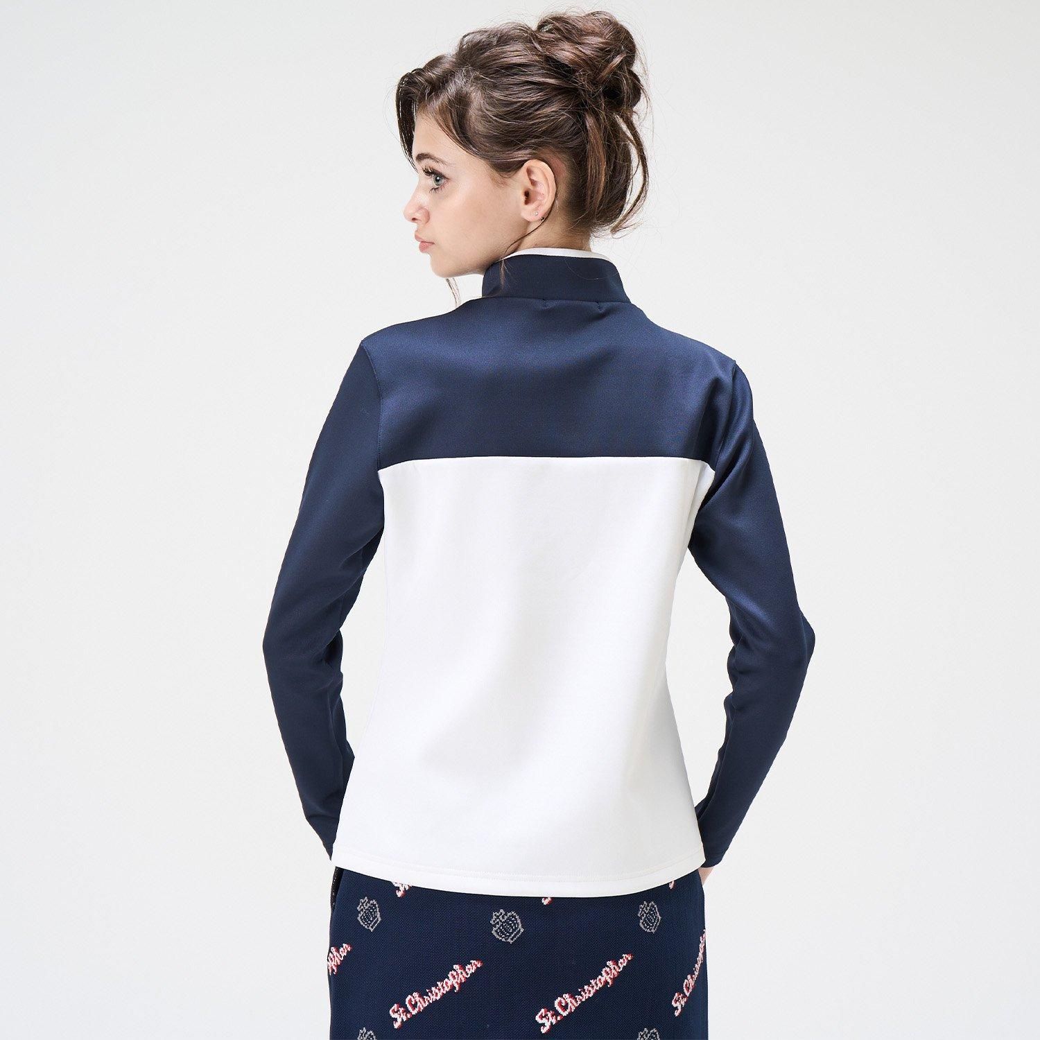 ハーフジッププルオーバー