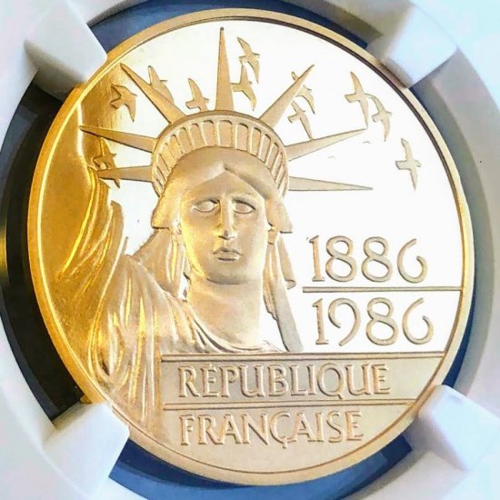 金貨 1986年 フランス 自由の女神 建立100周年記念 ゴールドコイン