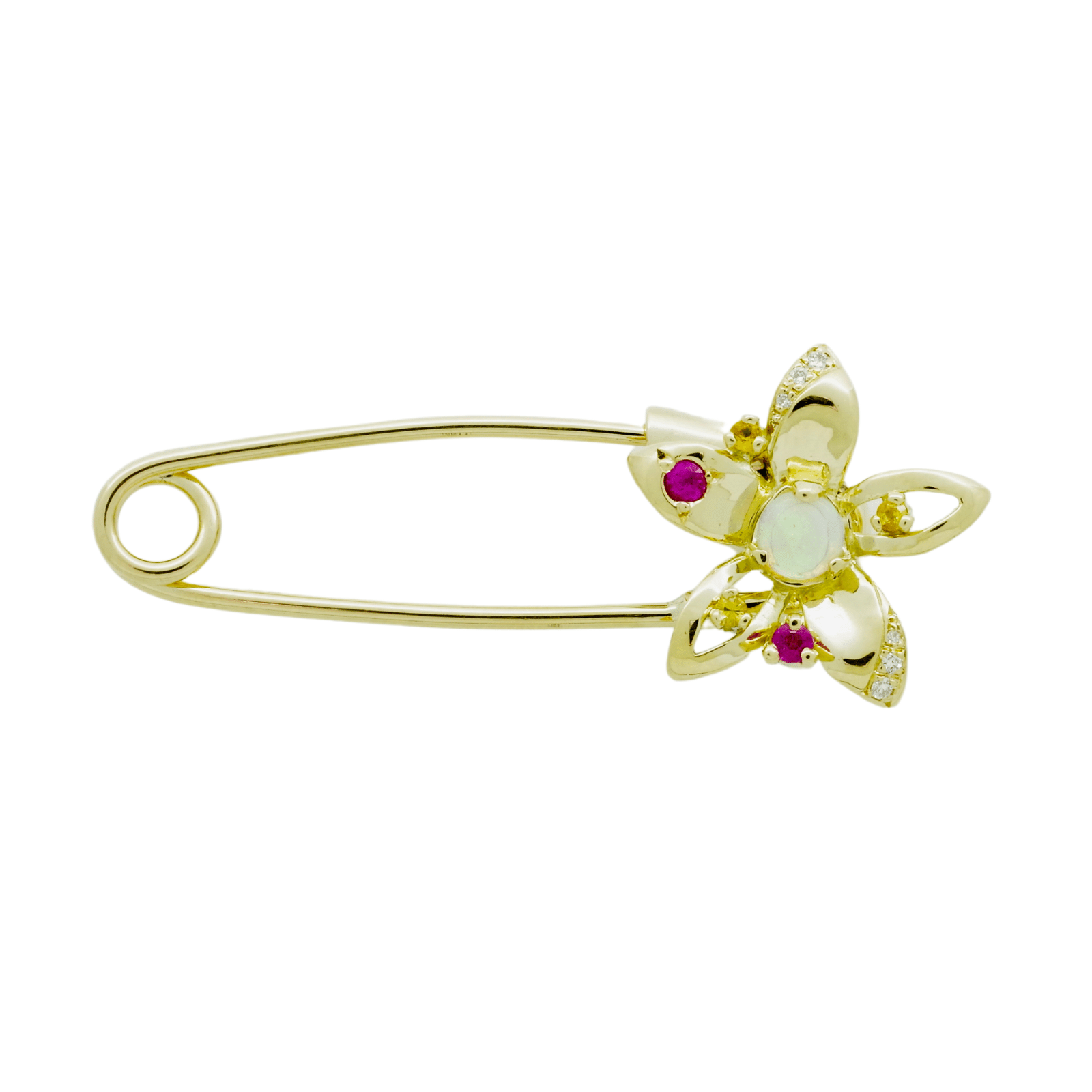 Flower Brooch K18オパールブローチ MasPender.98 - ハイグレード