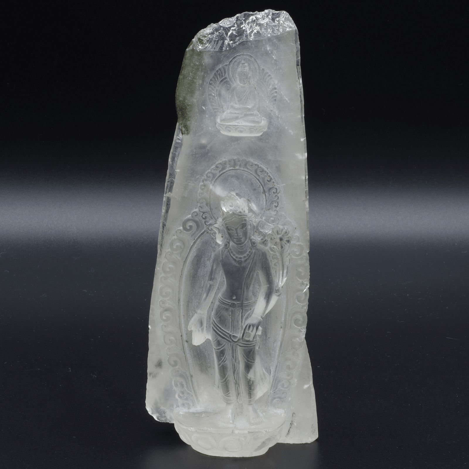 ガネッシュヒマール産水晶 聖観音菩薩像 - ハイグレード天然石