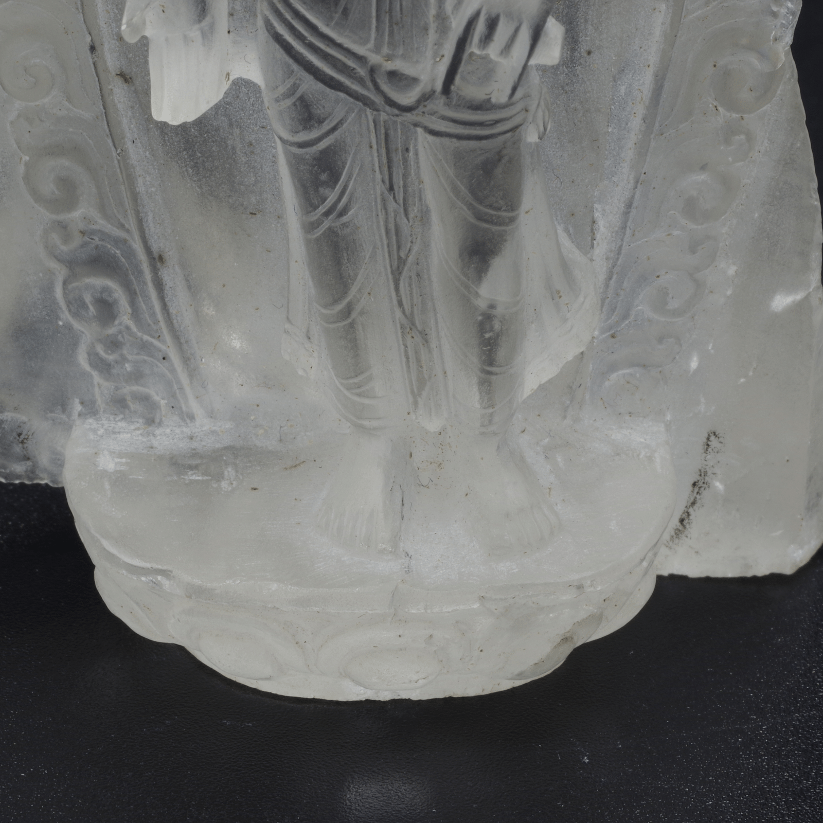 ガネッシュヒマール産水晶 聖観音菩薩像 - ハイグレード天然石 