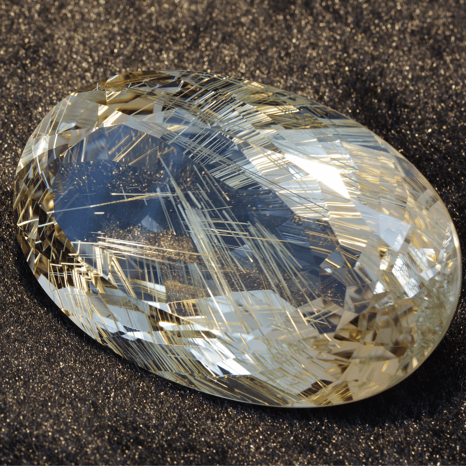 ルチルクォーツ ルース 426.5ct - ハイグレード天然石・ジュエリー 