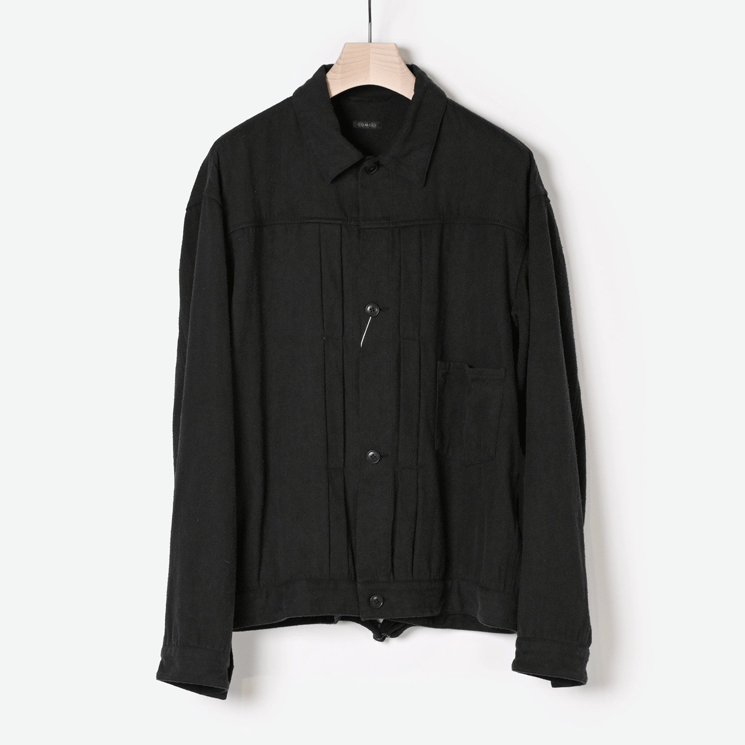 COMOLI (コモリ) シルクネップ TYPE-1st  BLACK サイズ4袖丈61cm