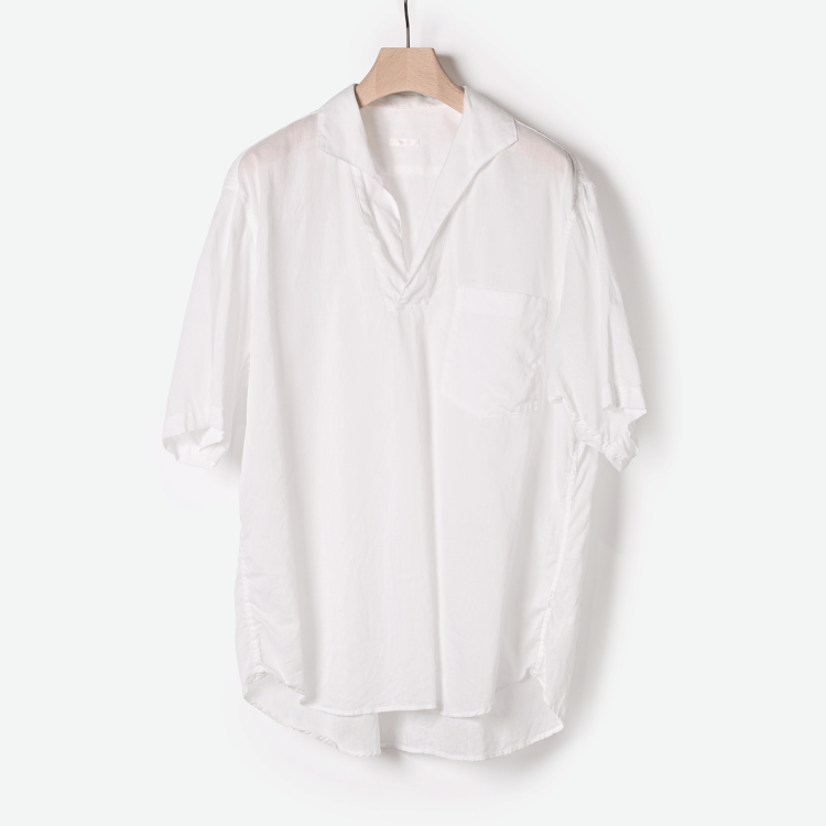 ベタシャンスキッパー半袖シャツ（white）