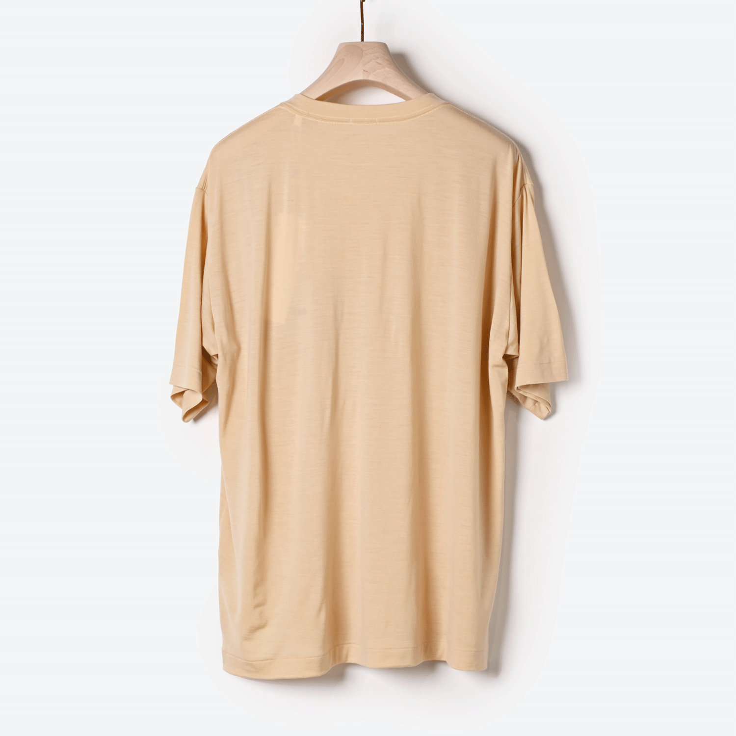 COMOLI | ウール天竺Tシャツ（beige）- BARD